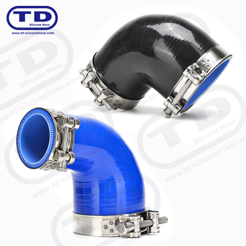 Silicone 90 ° Hose Reducer