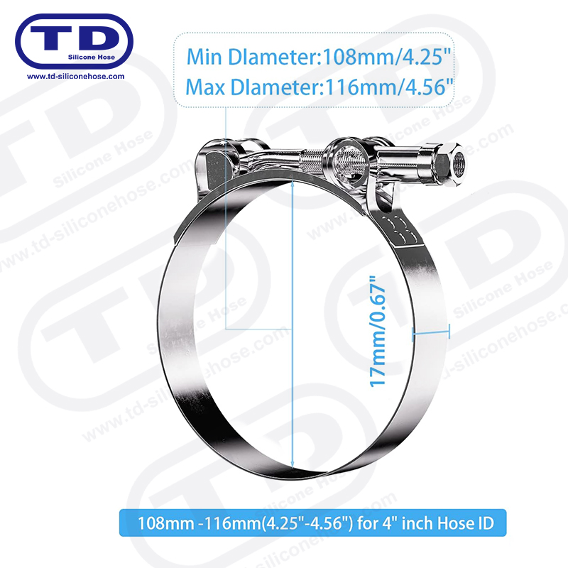 Clamp Hose Silicone T-Bolt Trom
