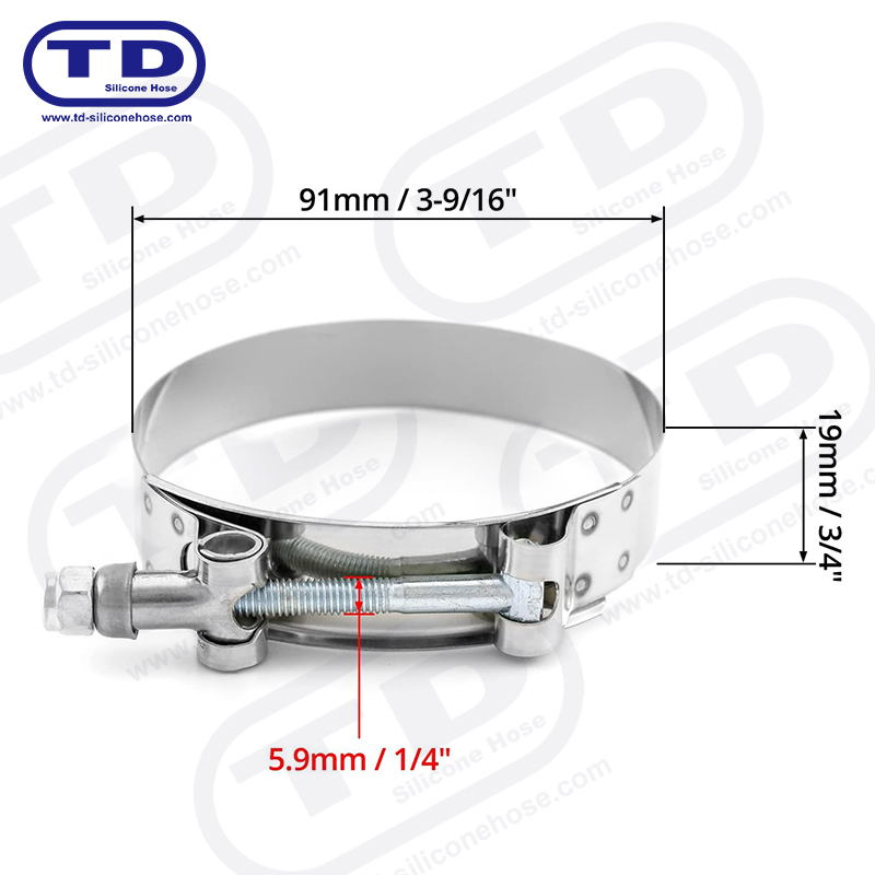 Clamp Hose Silicone T-Bolt Trom