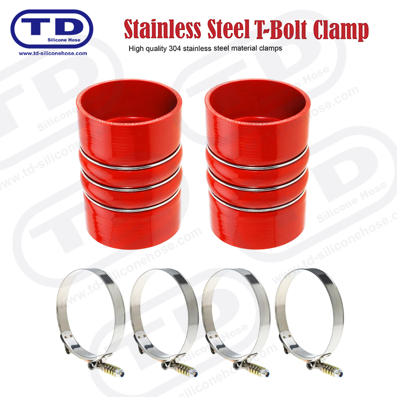 Clampa Hose Silicone T-Bolt Treisithe an Earraigh