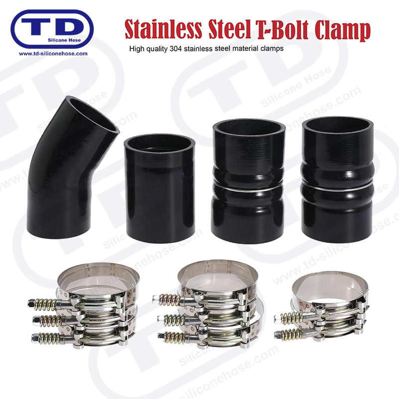 Clampa Hose Silicone T-Bolt Treisithe an Earraigh
