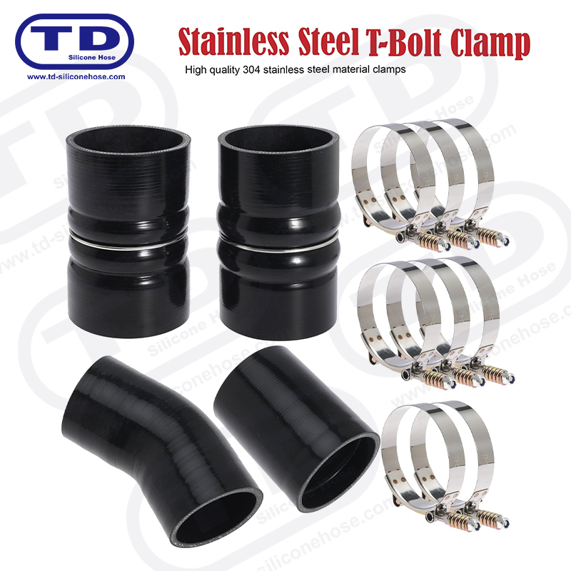 Clampa Hose Silicone T-Bolt Treisithe an Earraigh