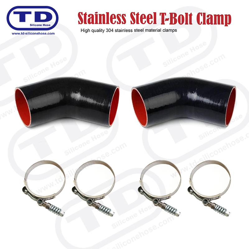 Clampa Hose Silicone T-Bolt Treisithe an Earraigh